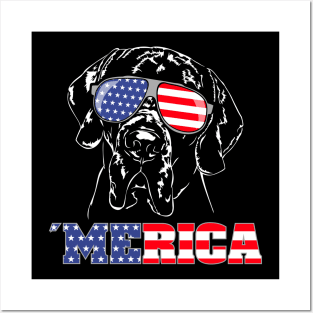 Proud Great Dane American Flag Merica patriotic dog Posters and Art